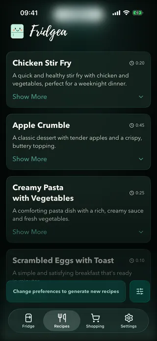 AI recipes