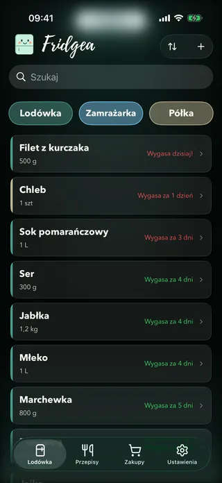 Stan lodówki